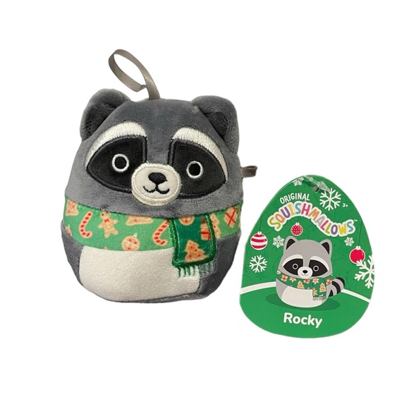 Rocky The Raccoon 4” Squishmallow - Picture 1 of 2